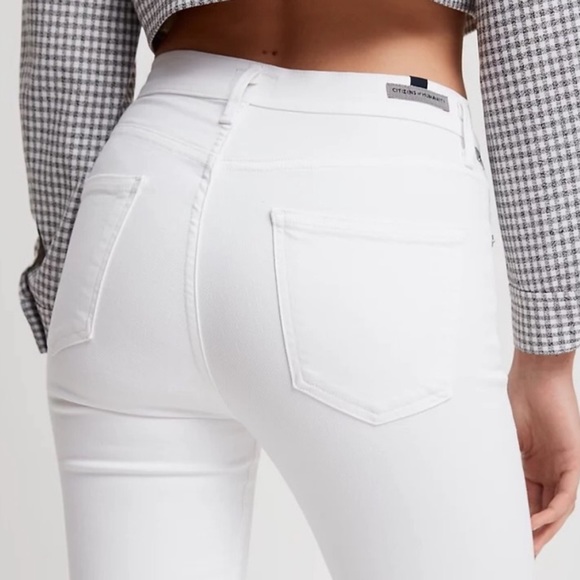 Citizens of Humanity • Rocket, high rise skinny raw hem jeans premium denim - Picture 3 of 9